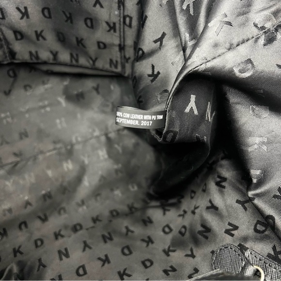 DKNY Tote Bag black with gold hardware. Authentic. Like new!! - Picture 5 of 8